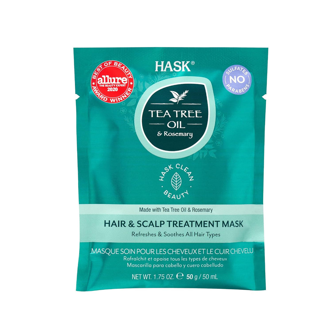 HASK Tea Tree Oil &amp; Rosemary Hair &amp; Scalp Treatment Mask