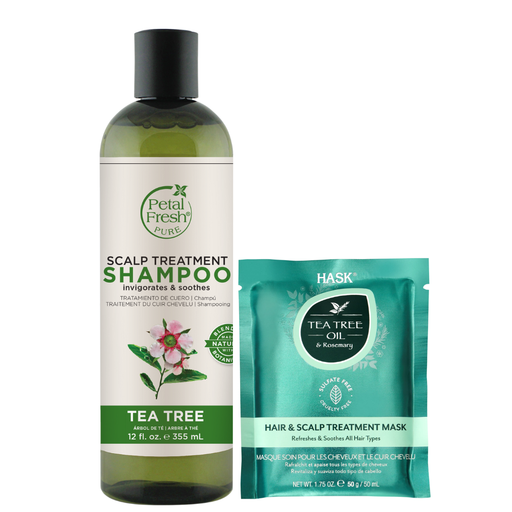 Petal Fresh Tea Tree Shampoo + Hask Tea Tree Deep Conditioner Combo