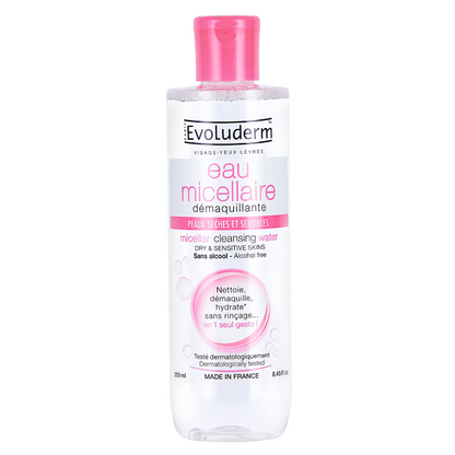 Evoluderm Micellar Cleansing Water for Dry &amp; Sensitive Skin