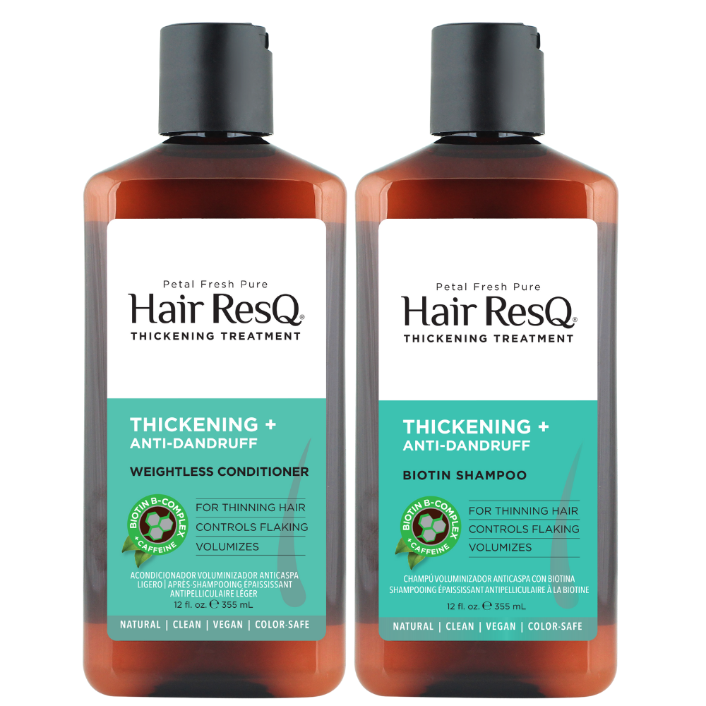 Hair ResQ Thickening Anti Dandruff Shampoo + Conditioner Combo