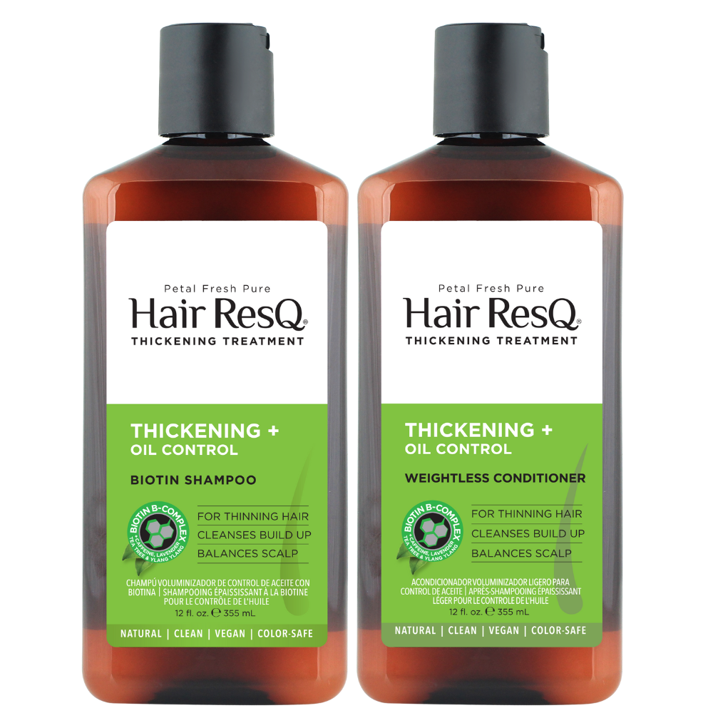 Hair ResQ Thickening Oil Control Shampoo + Conditioner Combo