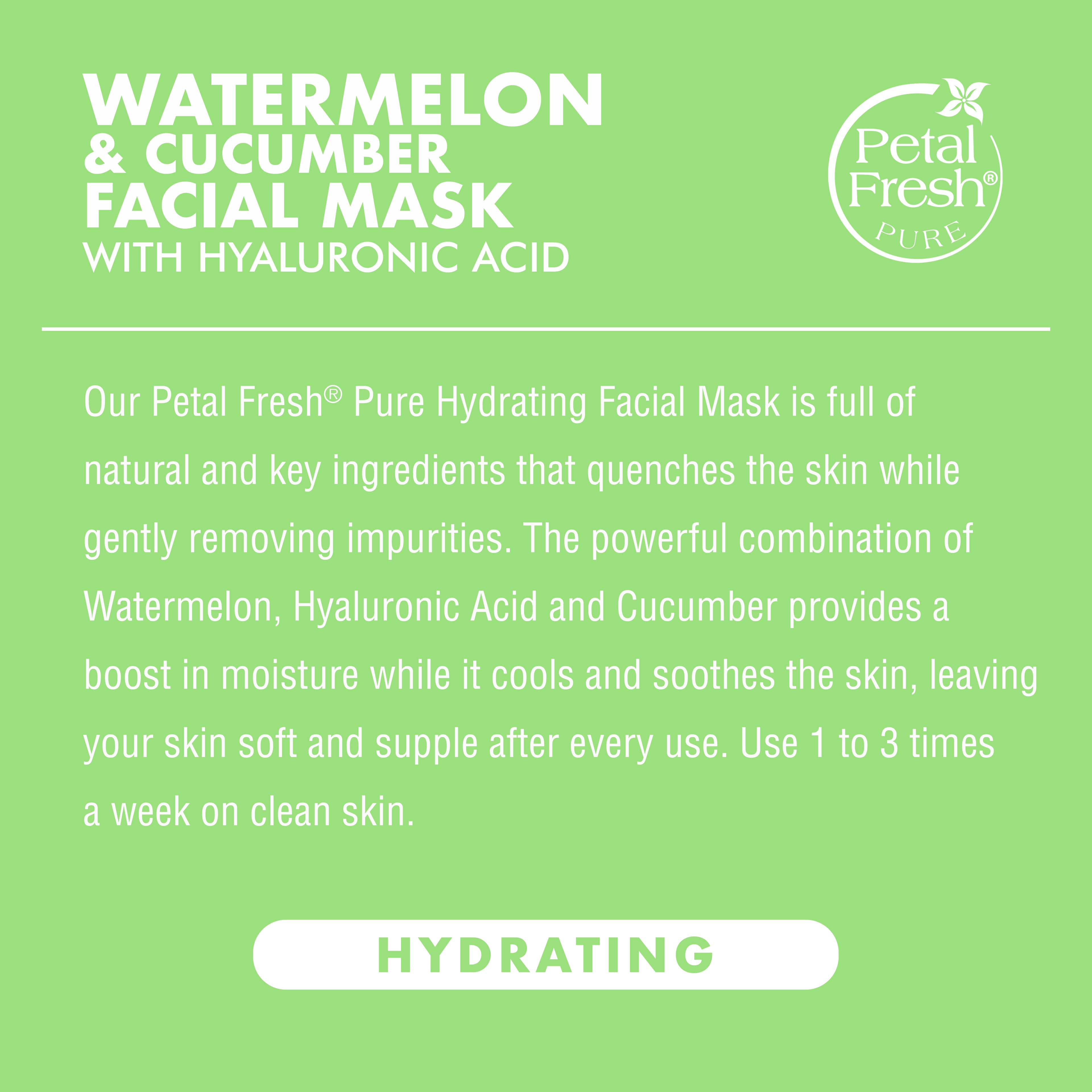 Petal Fresh Watermelon &amp; Cucumber Facial Mask with Hyaluronic Acid