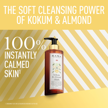 Kokum Almond Hand &amp; Body Nourishing Cleansing Oil (200ml)
