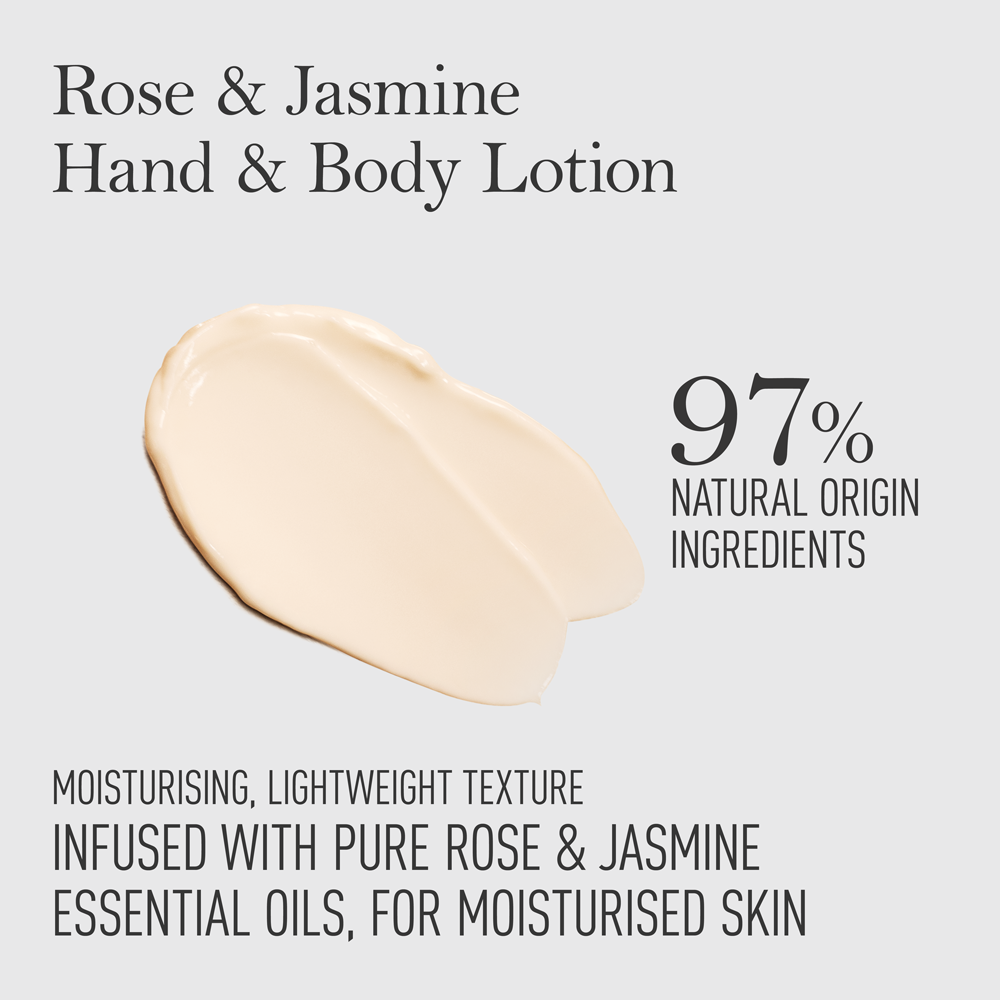 Rose &amp; Jasmine Moisturising Hand and Body Lotion (200ml)