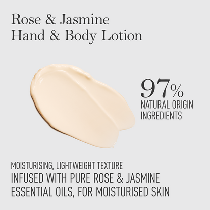 Rose &amp; Jasmine Moisturising Hand and Body Lotion (200ml)