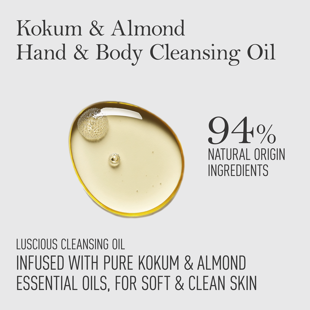 Kokum Almond Hand &amp; Body Nourishing Cleansing Oil (200ml)