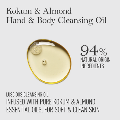 Kokum Almond Hand &amp; Body Nourishing Cleansing Oil (200ml)