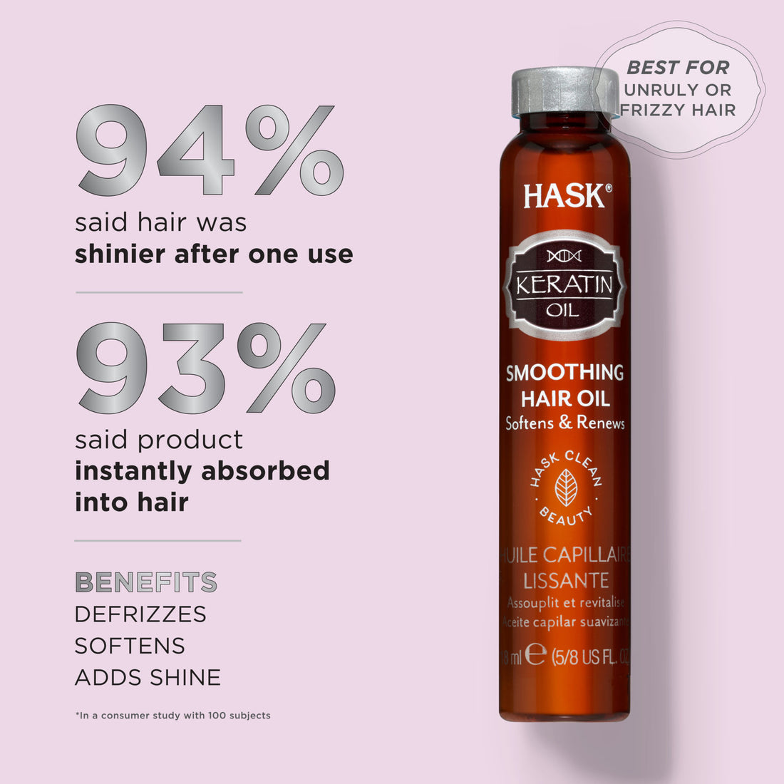 HASK Keratin Protein Smoothing Hair Oil