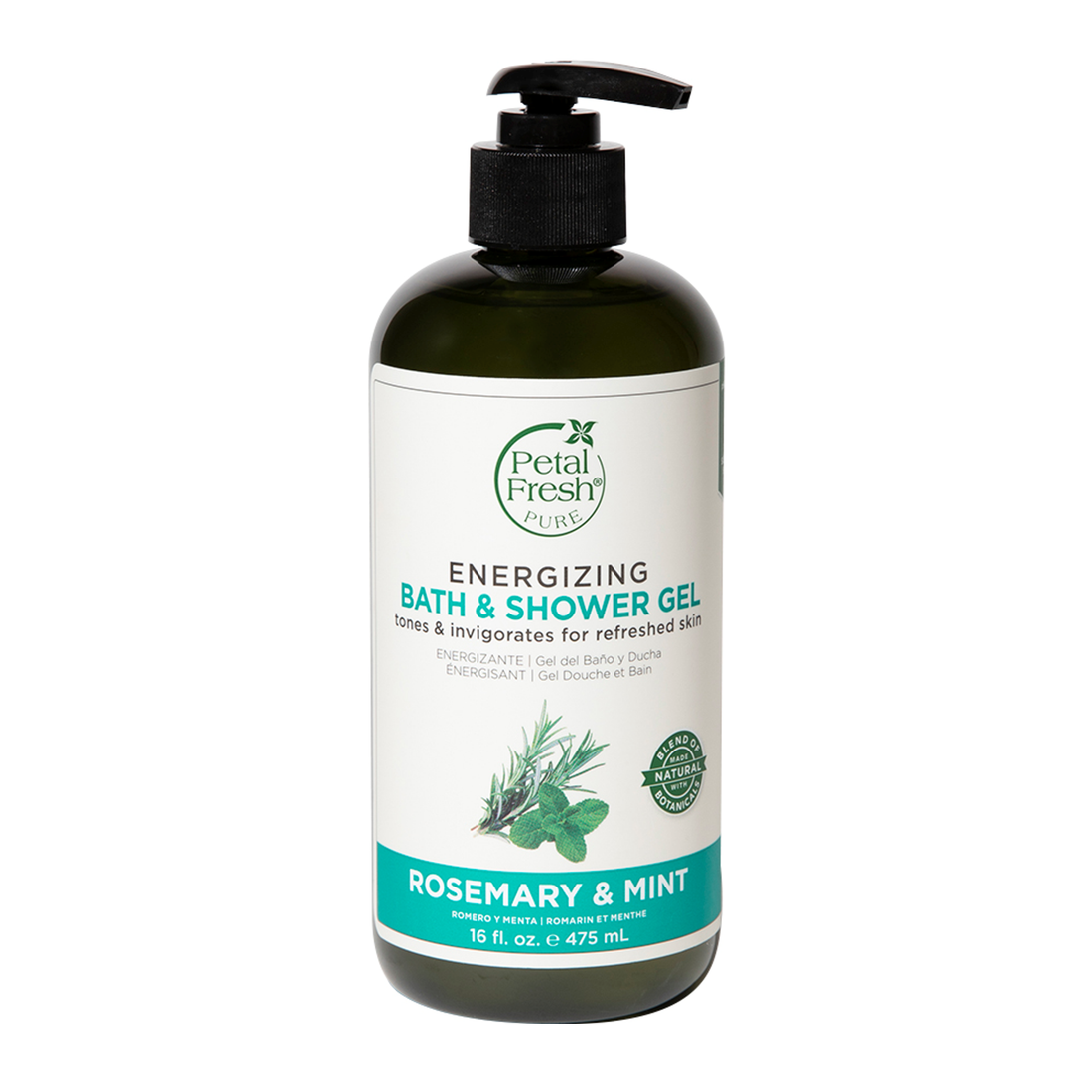 Petal Fresh Energizing Rosemary & Mint Bath & Shower Gel