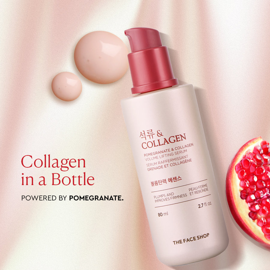 The Face Shop Pomegranate And Collagen Volume Lifting Serum - 80ml