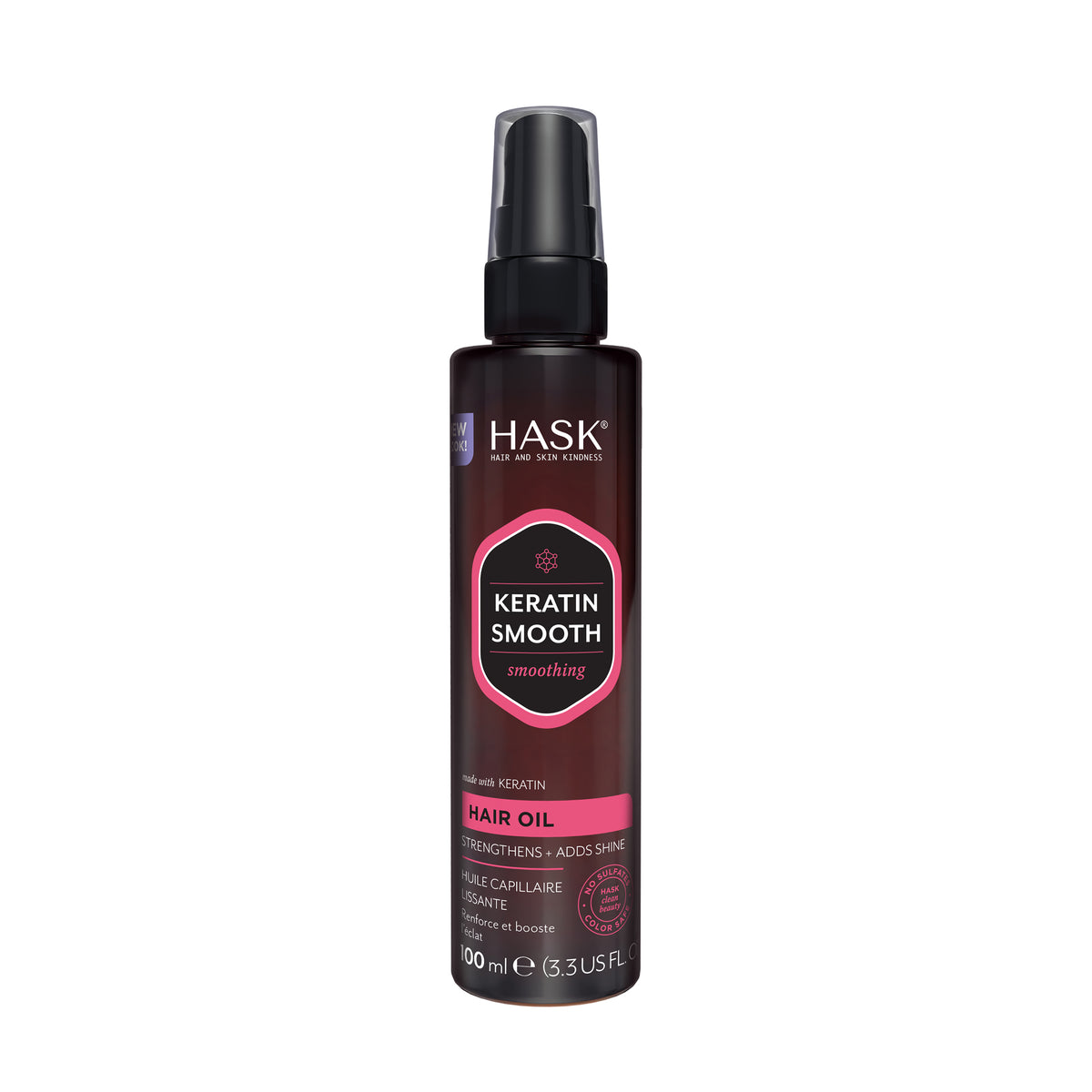 HASK Keratin Smooth Smoothing Hair Oil 100ml