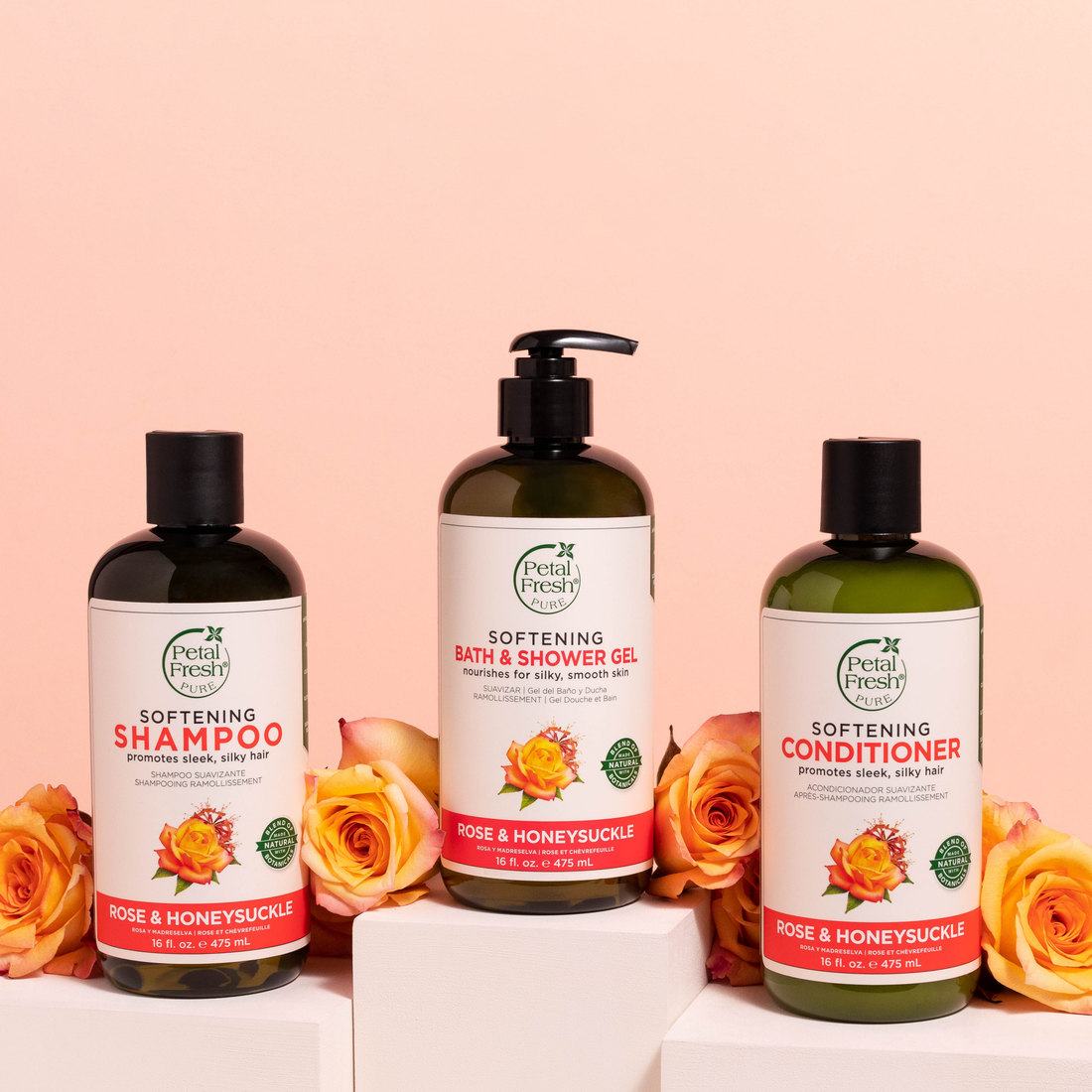 Petal Fresh Softening Rose &amp; Honeysuckle Bath &amp; Shower Gel