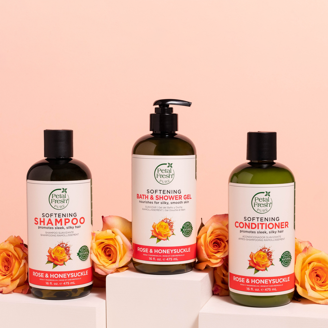 Petal Fresh Softening Rose & Honeysuckle Bath & Shower Gel