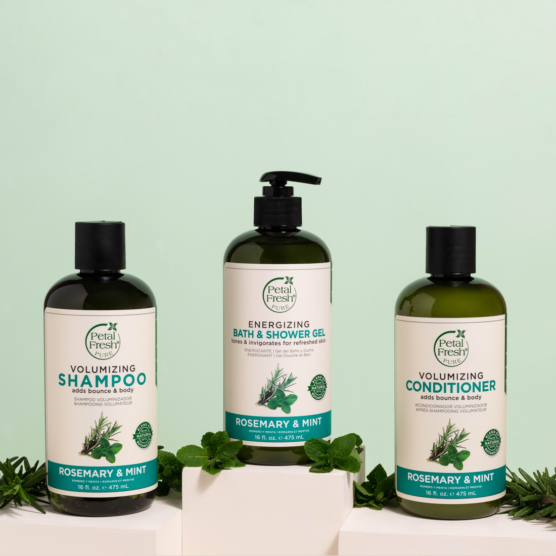 Petal Fresh Energizing Rosemary & Mint Bath & Shower Gel