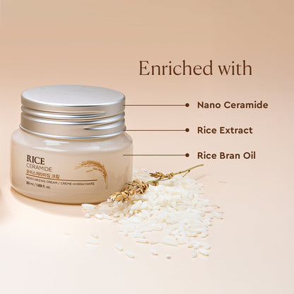 The Face Shop Rice &amp; Ceramide Moisturizing Cream 50ml
