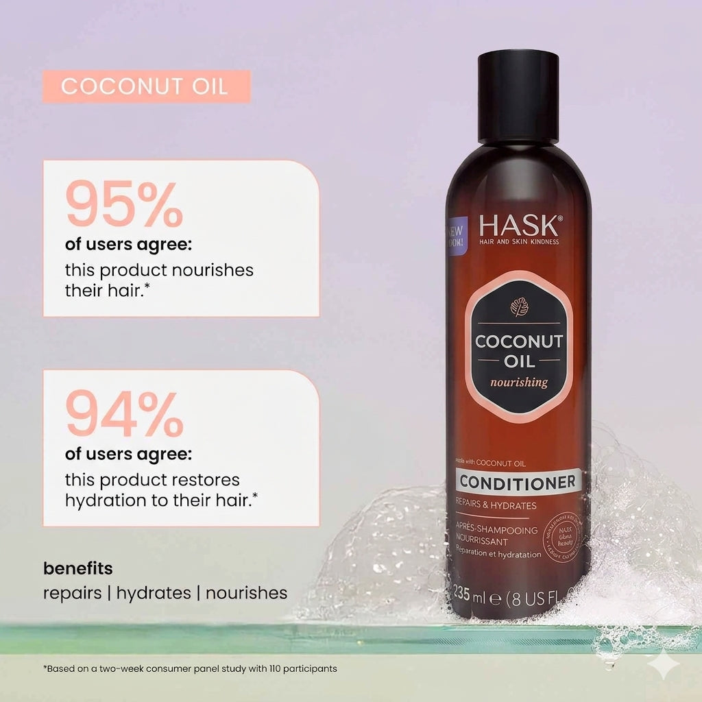 HASK Coconut Oil Nourishing Conditioner 235 Ml