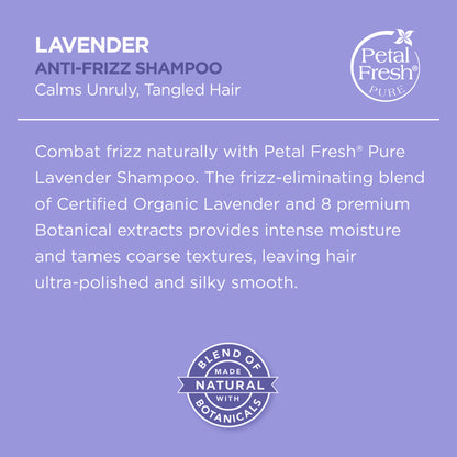 Petal Fresh Anti Frizz Lavender Shampoo + Conditioner Combo