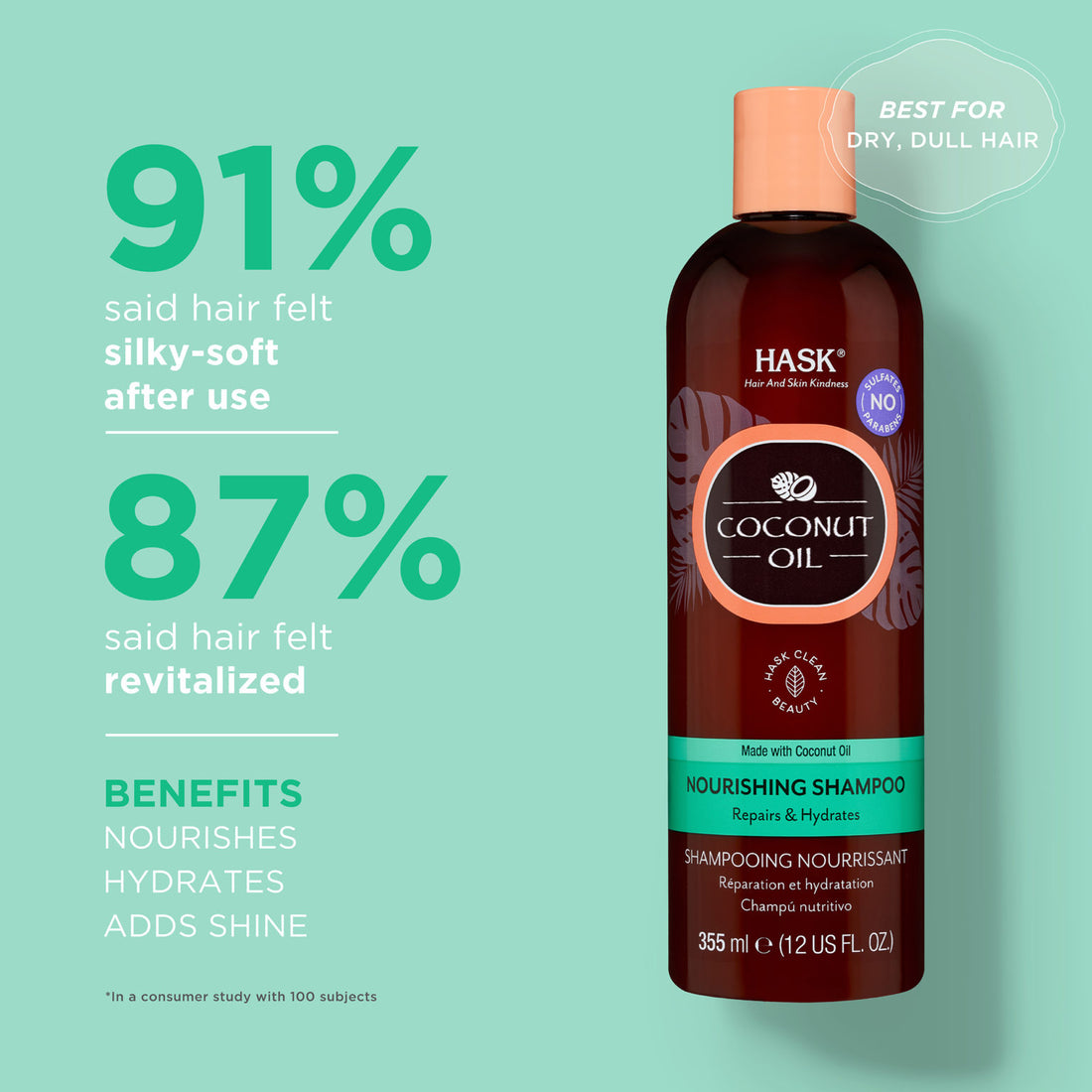 HASK Coconut Oil Nourishing Shampoo