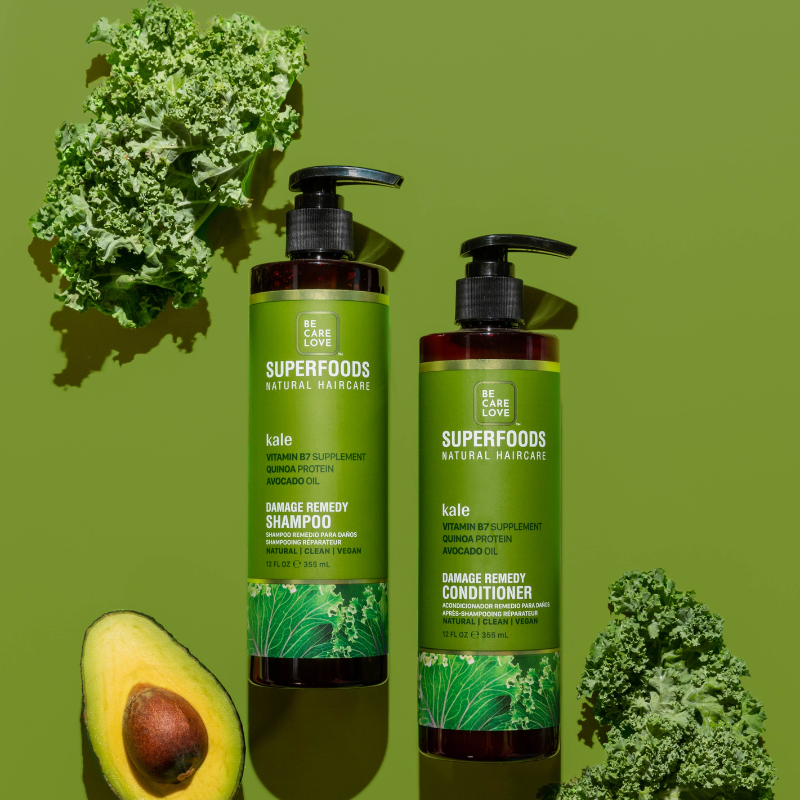 BCL Superfoods Kale Damage Detox Shampoo + Conditioner Combo