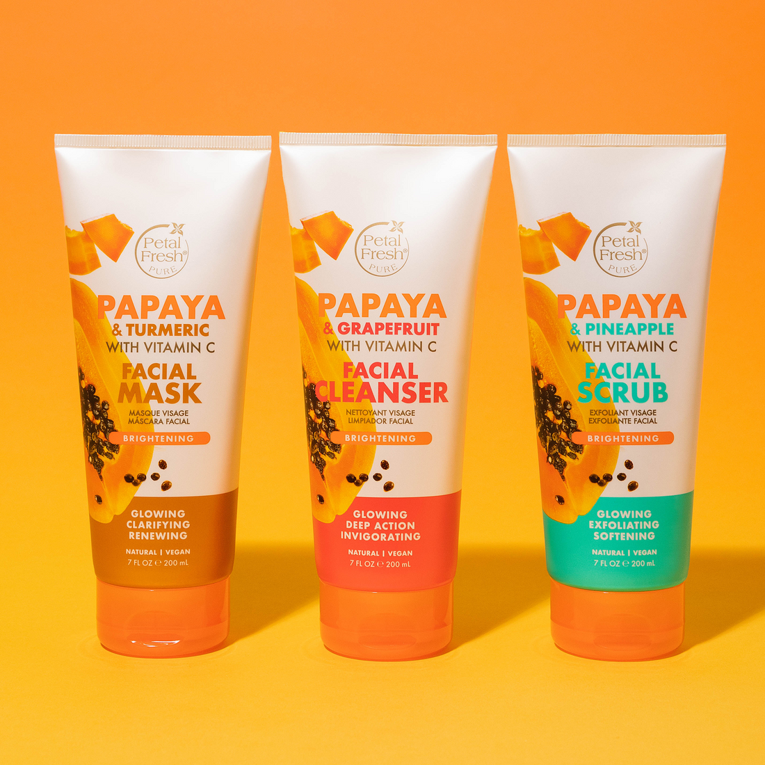 Petal Fresh Papaya & Turmeric Facial Mask with Vitamin C