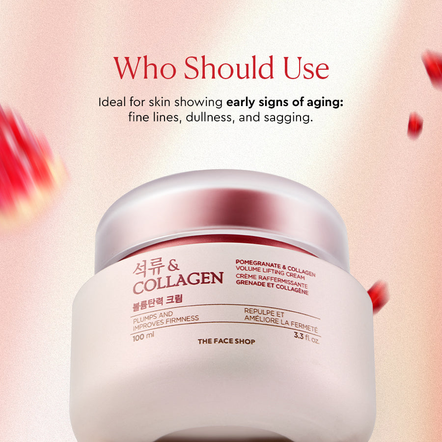 The Face Shop Pomegranate &amp; Collagen Volume Lifting Cream - 100ml