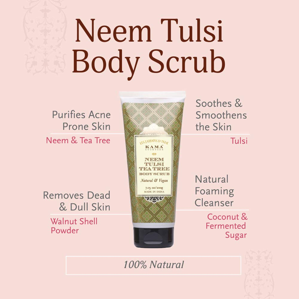 Neem Tulsi Tea Tree Body Scrub (200g)