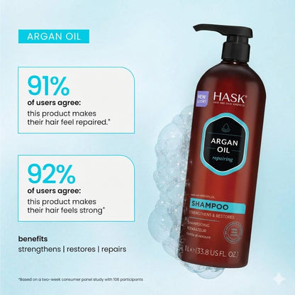 HASK Argan Oil Repairing Shampoo 1000Ml