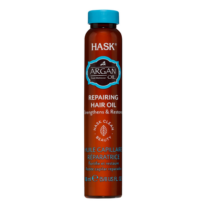 Hair Resq Original Formula Thickening Shampoo 355ml + Thickening Conditioner + HASK Argan Oil Repairing Deep Conditioner 50g + HASK Argan Oil 18ml Vial (4pc Combo Set)