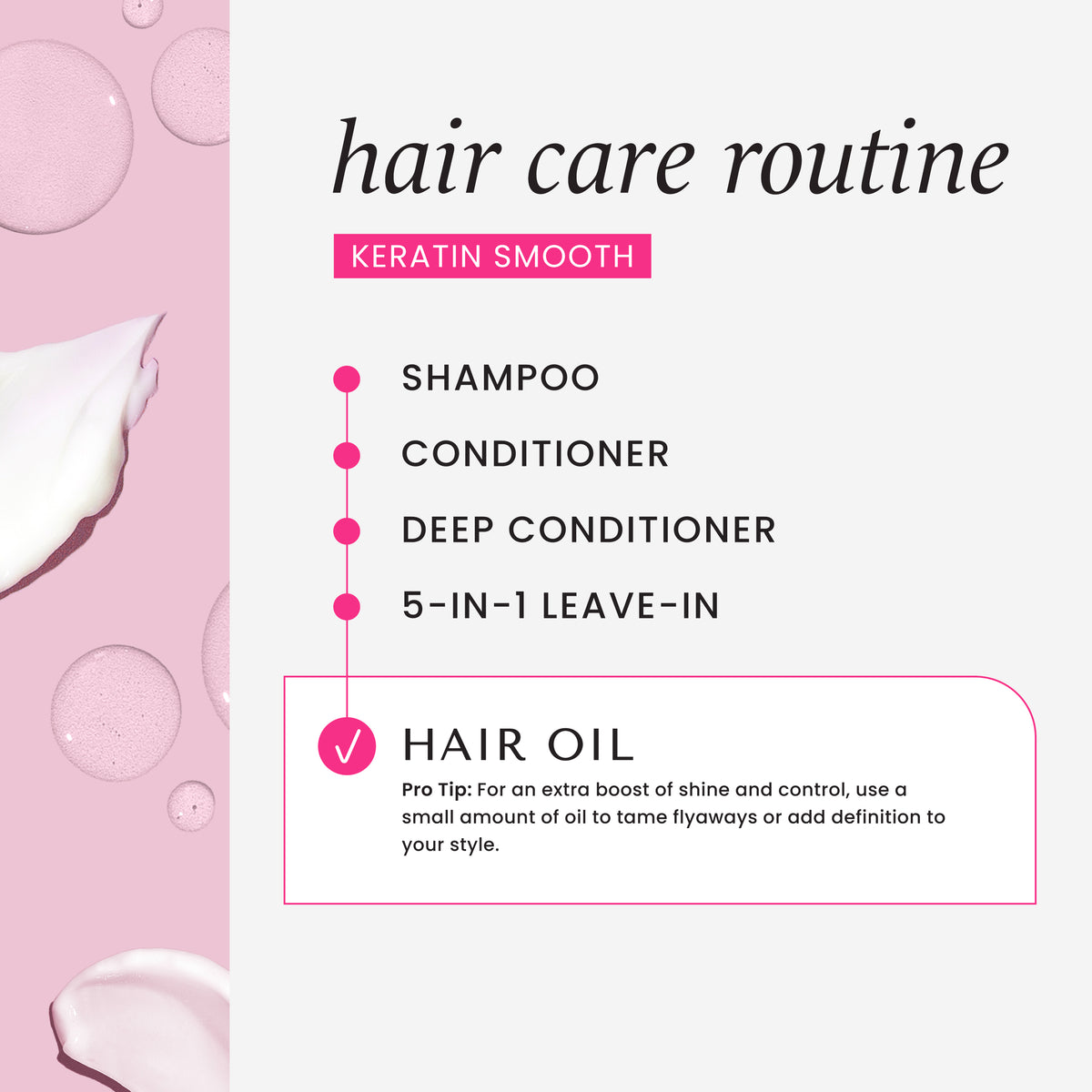 HASK Keratin Smooth Smoothing Hair Oil 100ml
