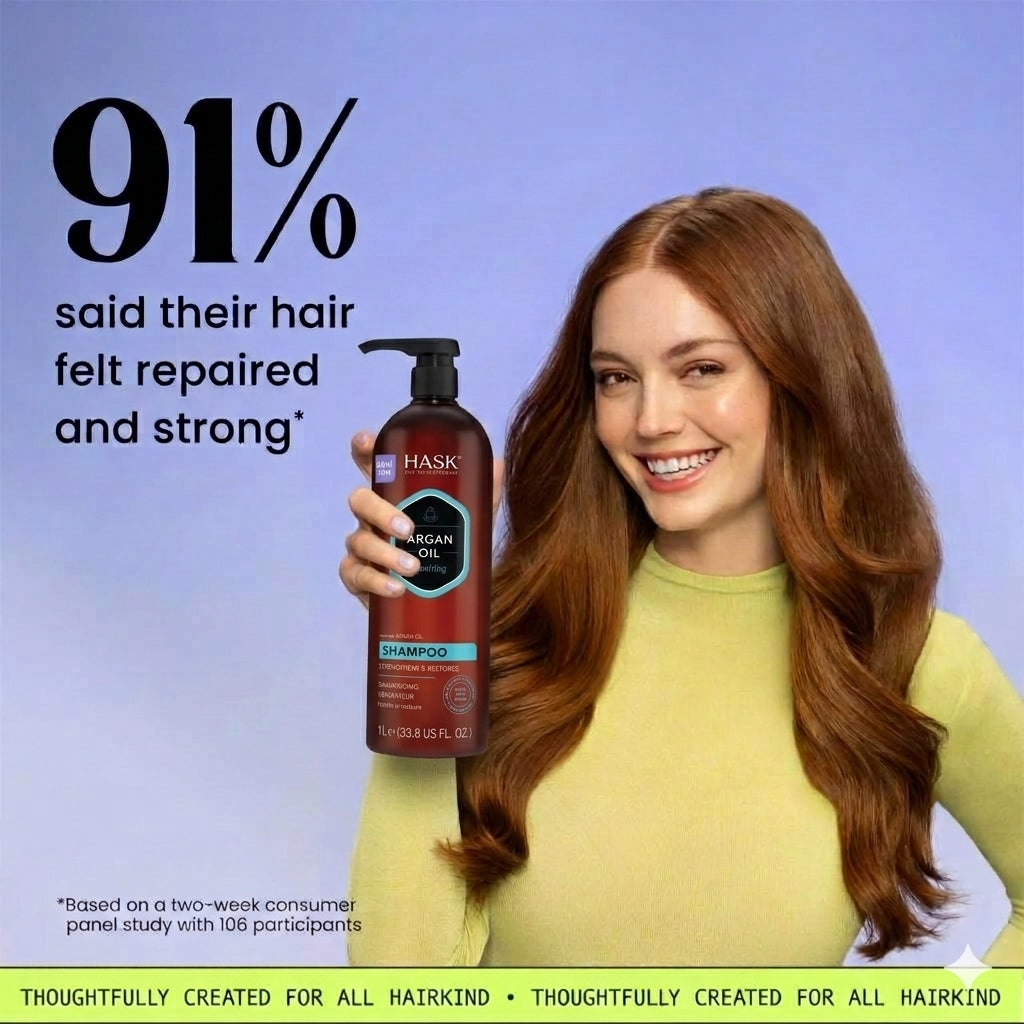 HASK Argan Oil Repairing Shampoo 1000Ml