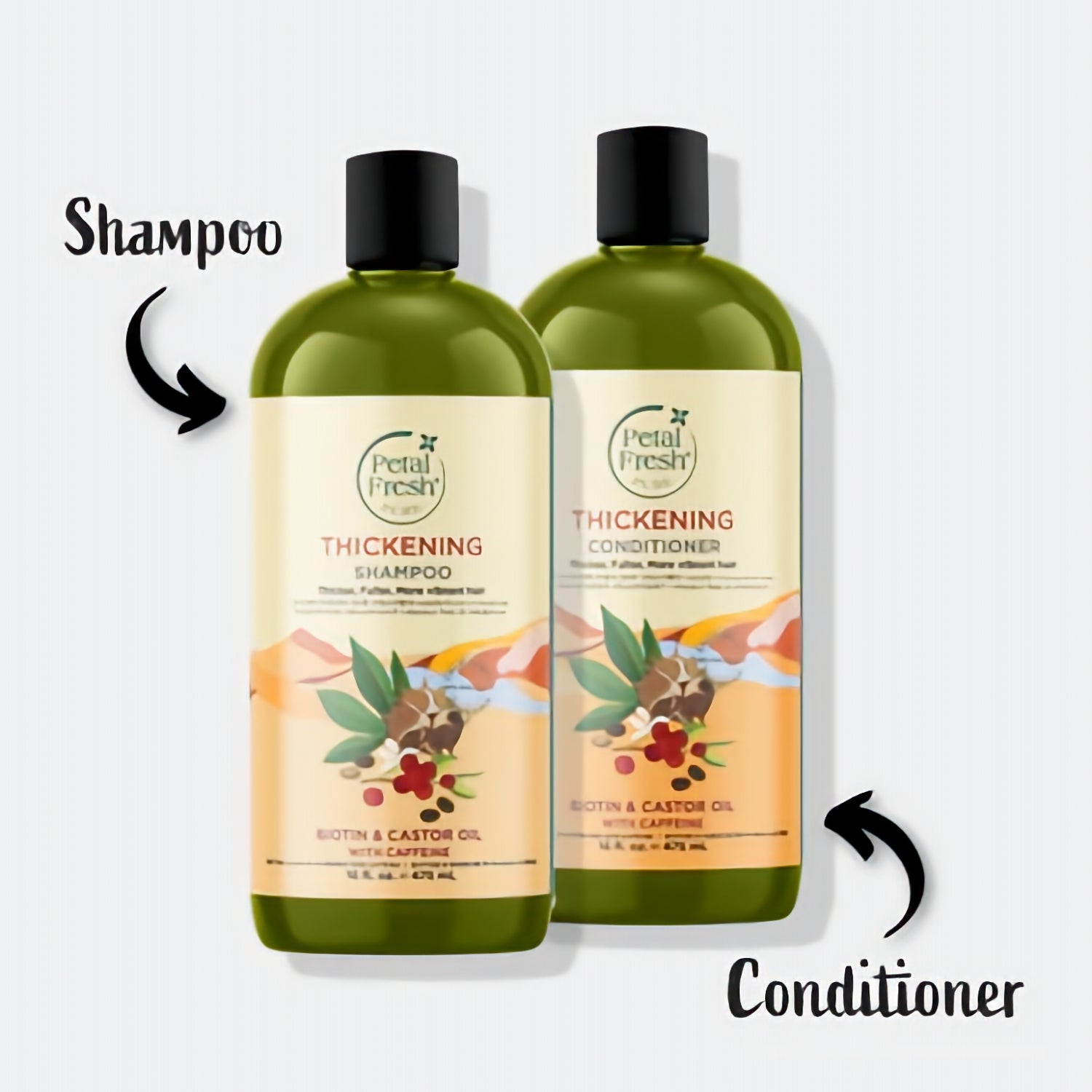 Petal Fresh Pure Thickening Biotin &amp; Castor Oil with Caffeine Shampoo, 475ml