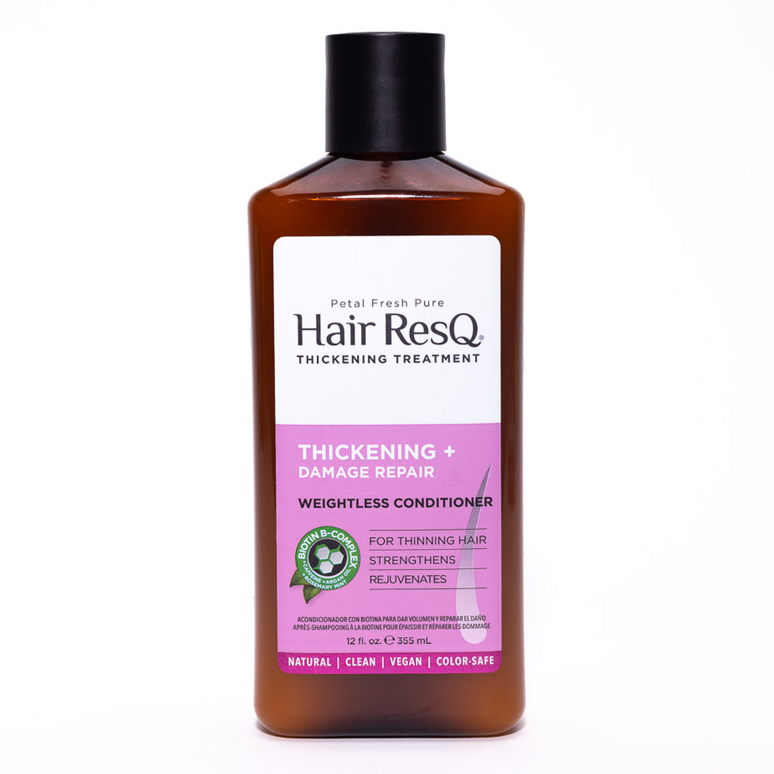 Petal Fresh Hair ResQ, Thickening Treatment, Weightless Conditioner, 12 Fl Oz (355 Ml)