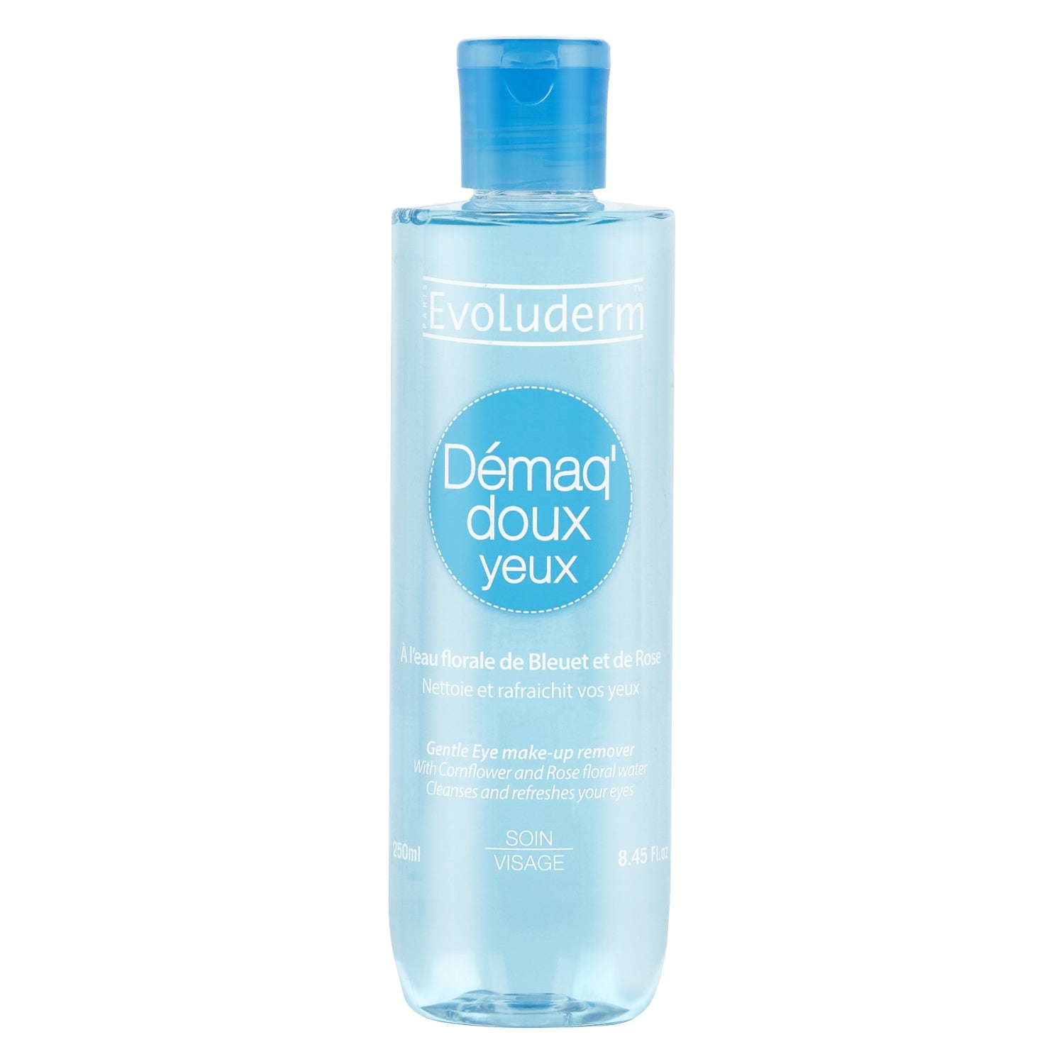 Evoluderm Surgras Shower Gel 500ml + Gentle Eye Makeup Remover 250ml + Stimulating Shower Gel 500ml | Made in France, Soap-Free, Dermatologically Tested | 3pc Combo
