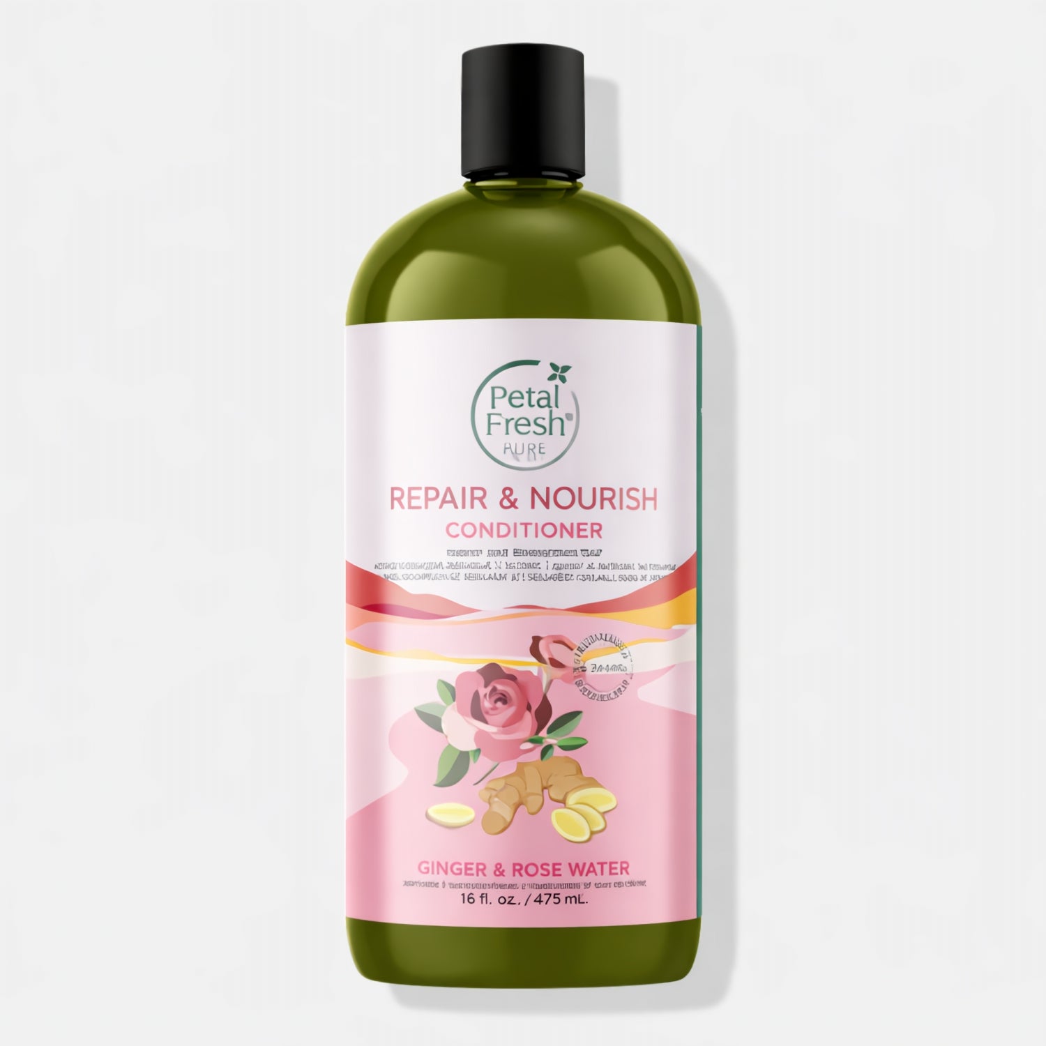 Petal Fresh Pure, Repair &amp; Nourish Conditioner, Ginger &amp; Rose Water, 16 fl oz (475 ml)