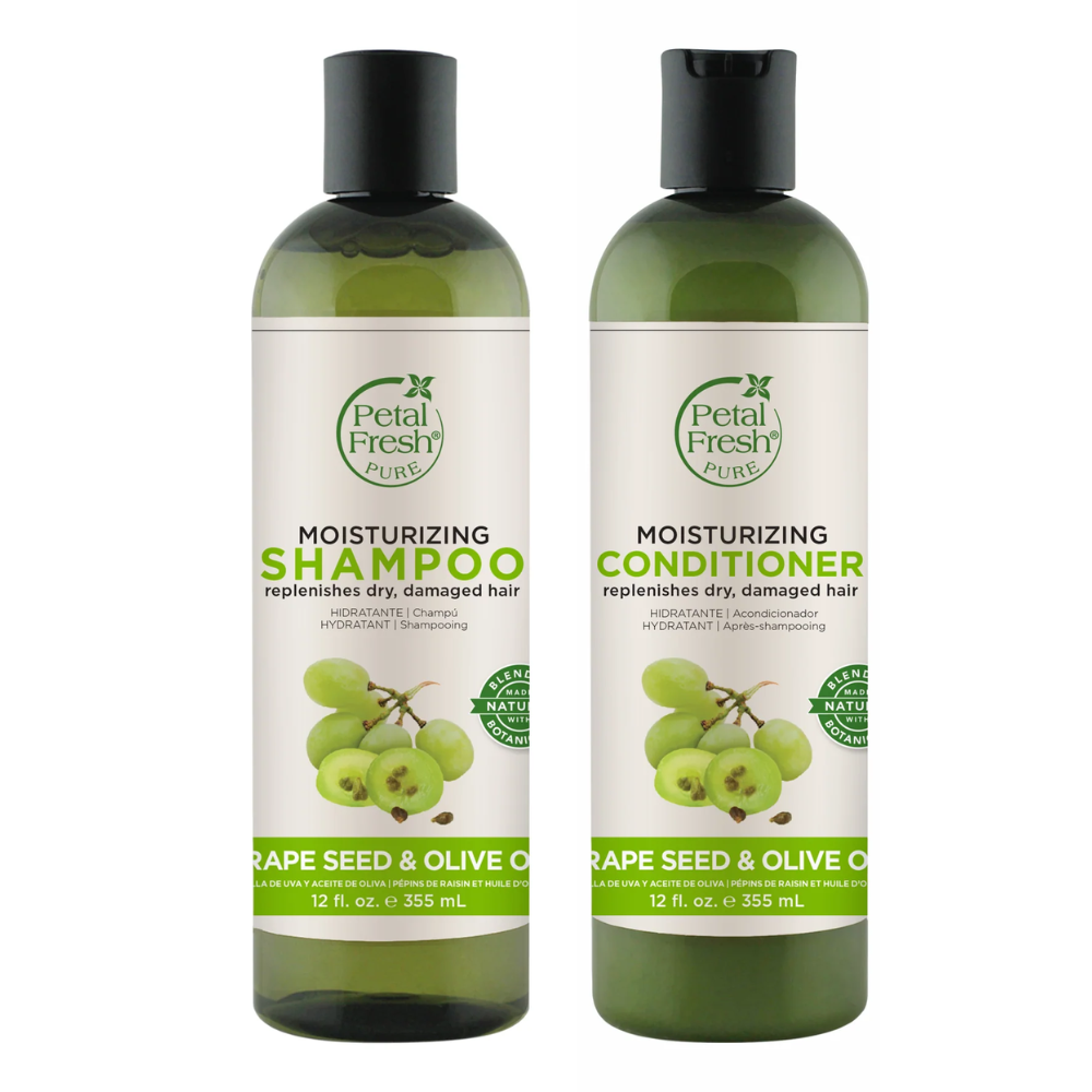 Petal Fresh Moisturizing Grape Seed & Olive Oil Shampoo + Conditioner Combo