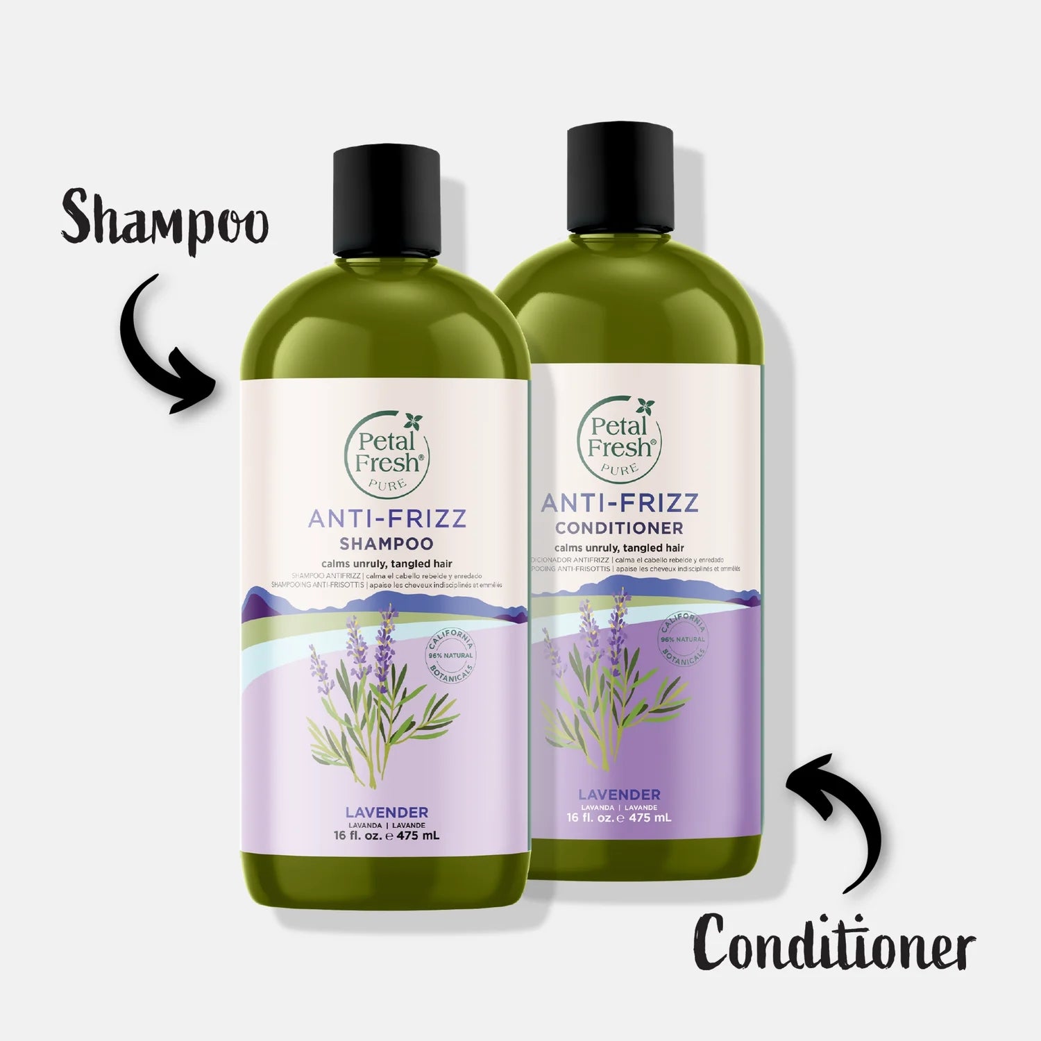 Petal Fresh Anti-Frizz Conditioner, Lavender, 16 fl oz (475 ml)
