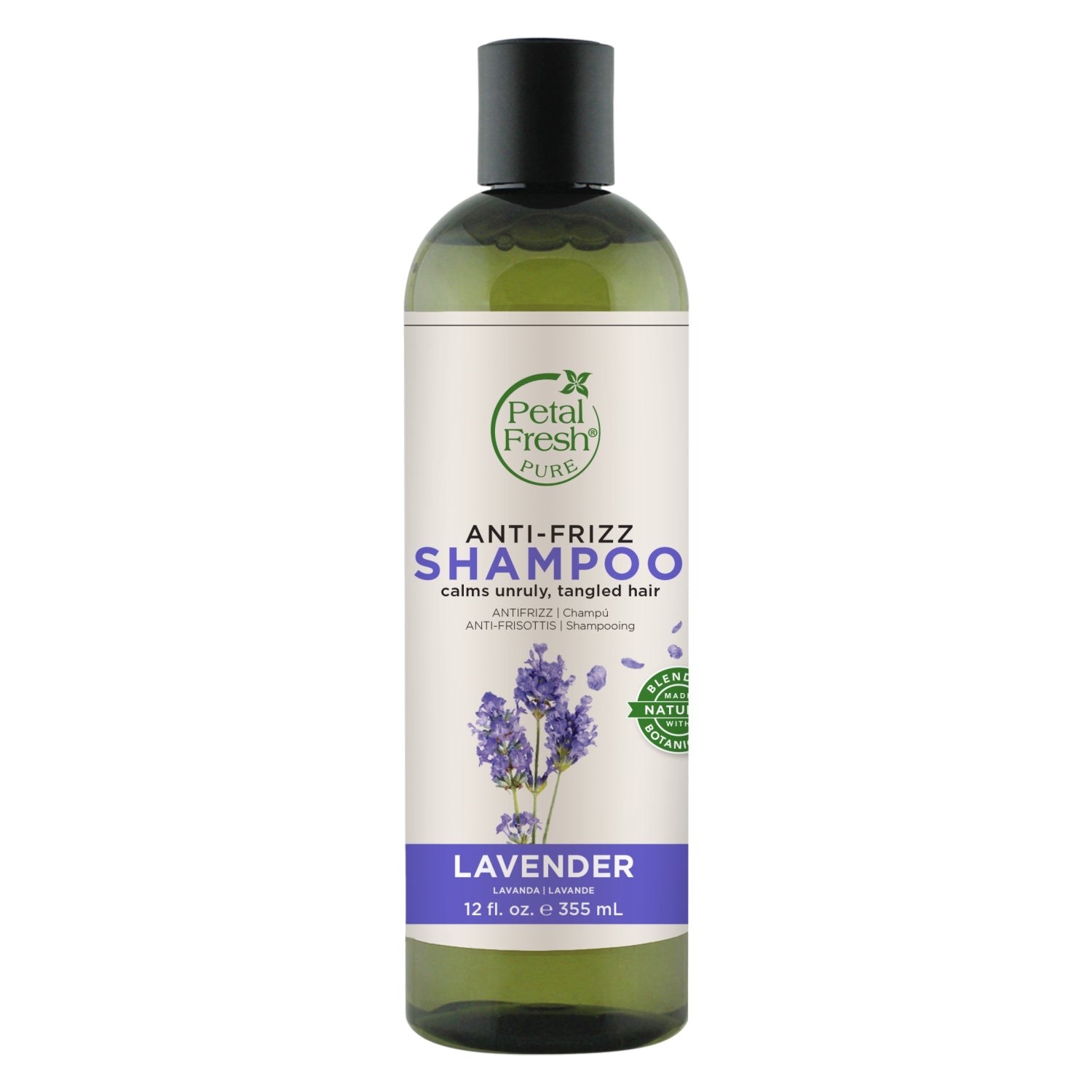Petal Fresh Anti‑Frizz Shampoo Lavender 355ml + Petal Fresh Soothing Shower Gel Lavender 475ml + Evoluderm Anti‑Imperfections Exfoliating Cleansing Gel 150ml + Evoluderm Micellar Cleansing Water Dry &amp; Sensitive Skin 250ml (4pc Combo)