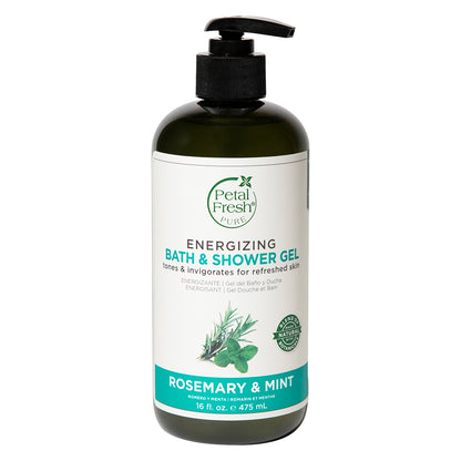 Petal Fresh Bath &amp; Shower Gel Rosemary Mint 475 mL + Bath &amp; Shower Gel Tea Tree 475 mL + Facial Cleanser Tea Tree &amp; Peppermint with Salicylic Acid 200 mL (3pc Combo)