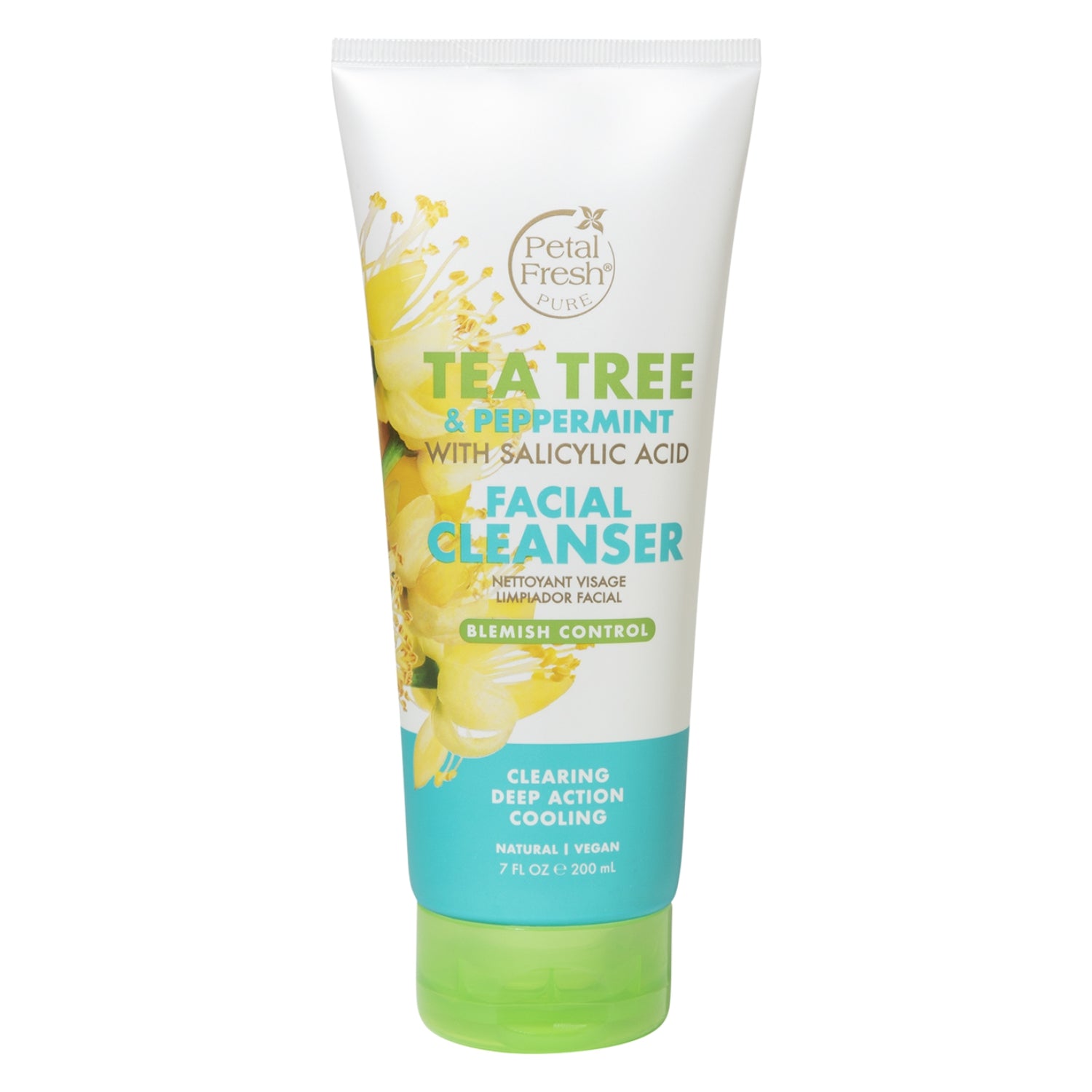 Petal Fresh Bath &amp; Shower Gel Rosemary Mint 475 mL + Bath &amp; Shower Gel Tea Tree 475 mL + Facial Cleanser Tea Tree &amp; Peppermint with Salicylic Acid 200 mL (3pc Combo)