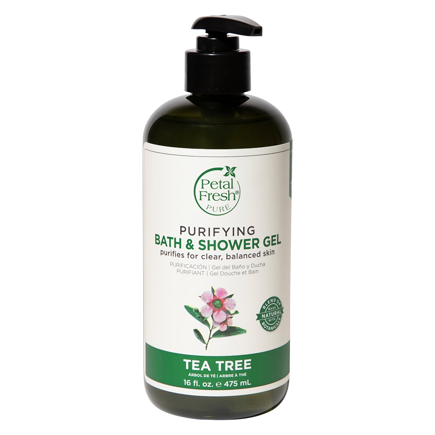 Petal Fresh Bath &amp; Shower Gel Rosemary Mint 475 mL + Bath &amp; Shower Gel Tea Tree 475 mL + Facial Cleanser Tea Tree &amp; Peppermint with Salicylic Acid 200 mL (3pc Combo)
