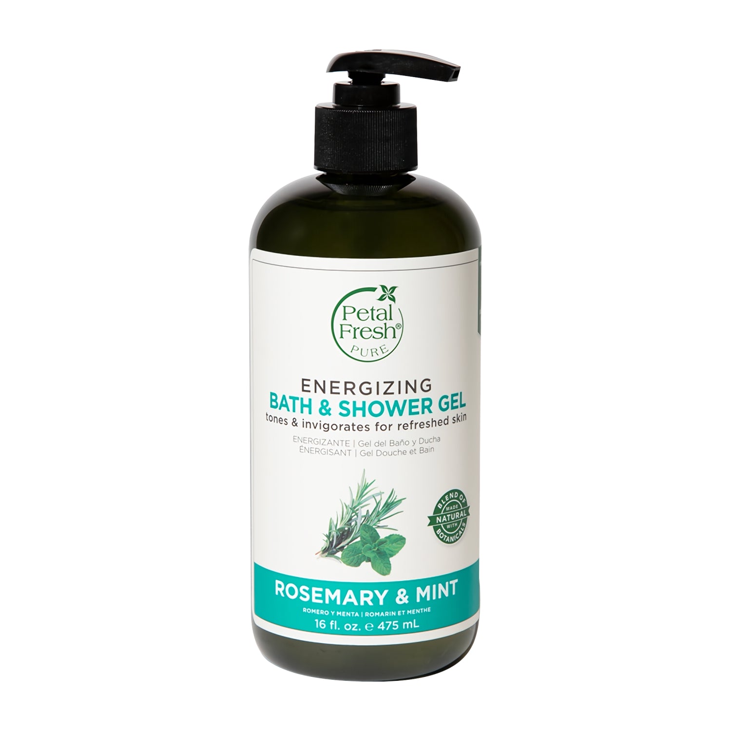 Petal Fresh Shampoo Rosemary &amp; Mint 355ml + Petal Fresh Pure Energizing Bath &amp; Shower Gel Rosemary &amp; Mint 475ml – Tones &amp; Refreshes Skin + Evoluderm Anti Imperfections Exfoliating Cleansing Gel 150ml + Evoluderm Micellar Cleansing Water 250ml (4pc Combo)