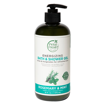 Petal Fresh Pure Bath &amp; Shower Gel Rosemary &amp; Mint 475ml + Petal Fresh Pure Bath &amp; Shower Gel Tea Tree 475ml + Evoluderm Micellar Cleansing Water for Dry &amp; Sensitive Skin 250ml (3pc Combo Pack)