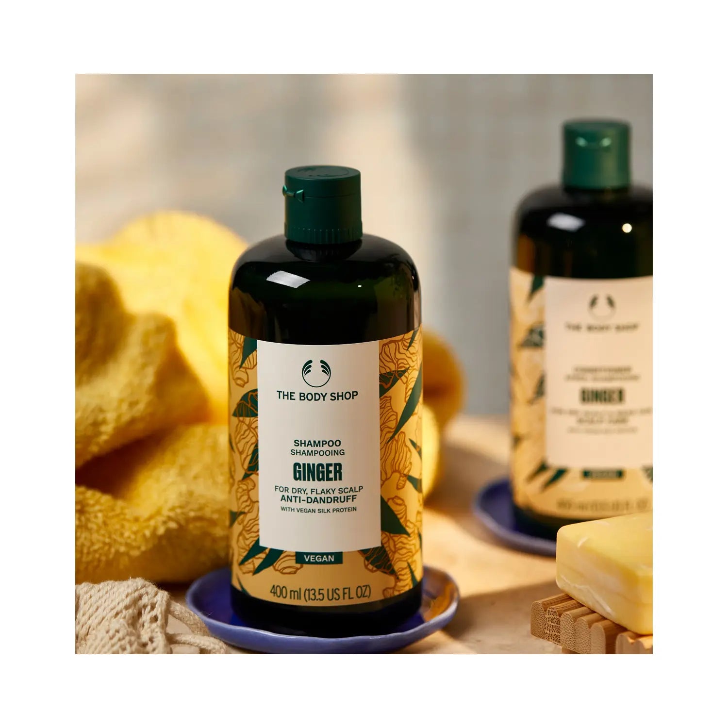 THE BODY SHOP Ginger Anti-Dandruff Shampoo For Dry Flaky Scalp Care 400ml | Philippines