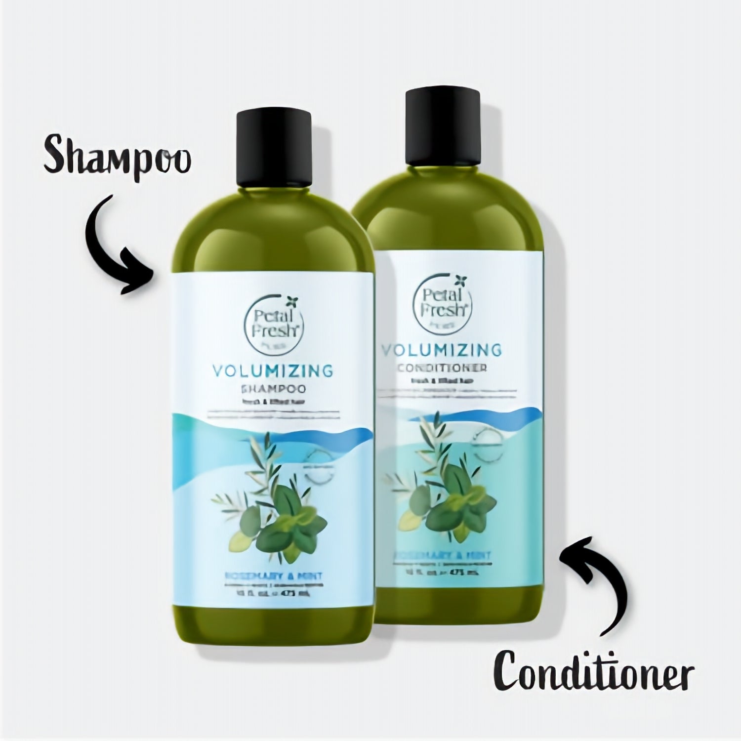 Petal Fresh Pure Volumizing Shampoo, Rosemary &amp; Mint, 475 ml – Vegan &amp; Sulphate Free