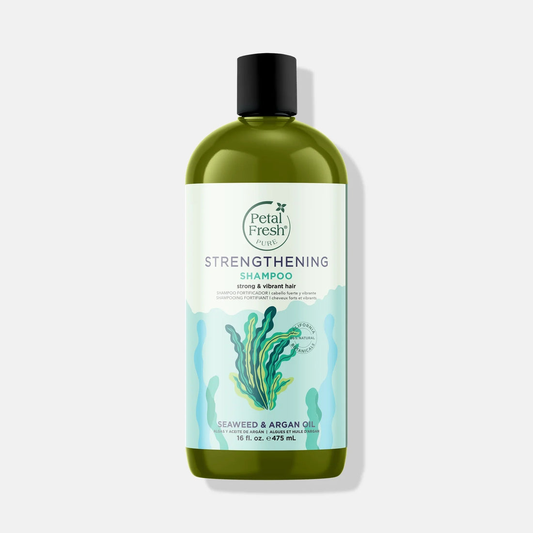 Petal Fresh Pure Strengthening Shampoo, Seaweed &amp; Argan Oil, 16 fl oz (475 ml)