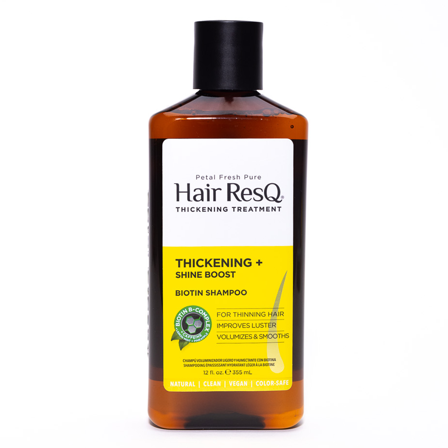 Petal Fresh Hair ResQ, Biotin Shampoo, Thickening + Shine Boost, 12 Fl Oz (355 Ml)