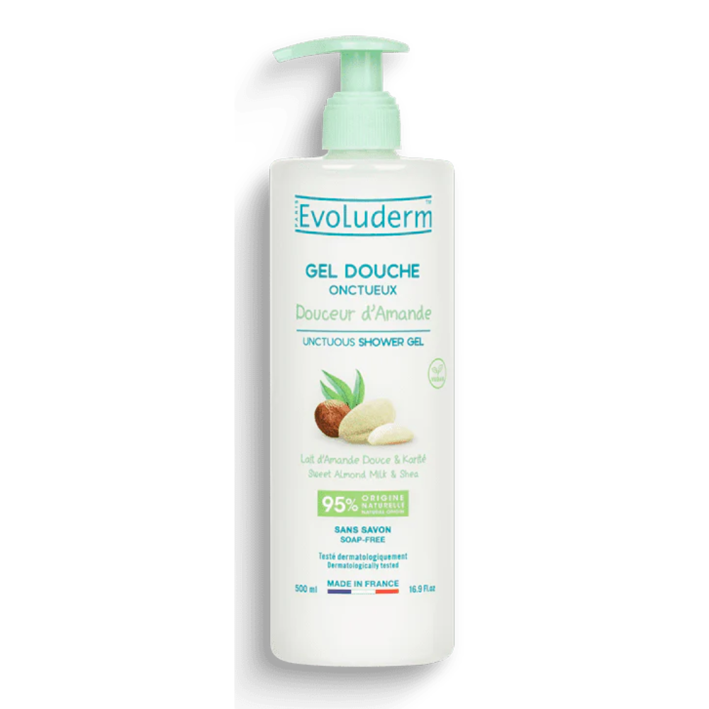 Evoluderm Creamy Almond Gentle Shower Gel