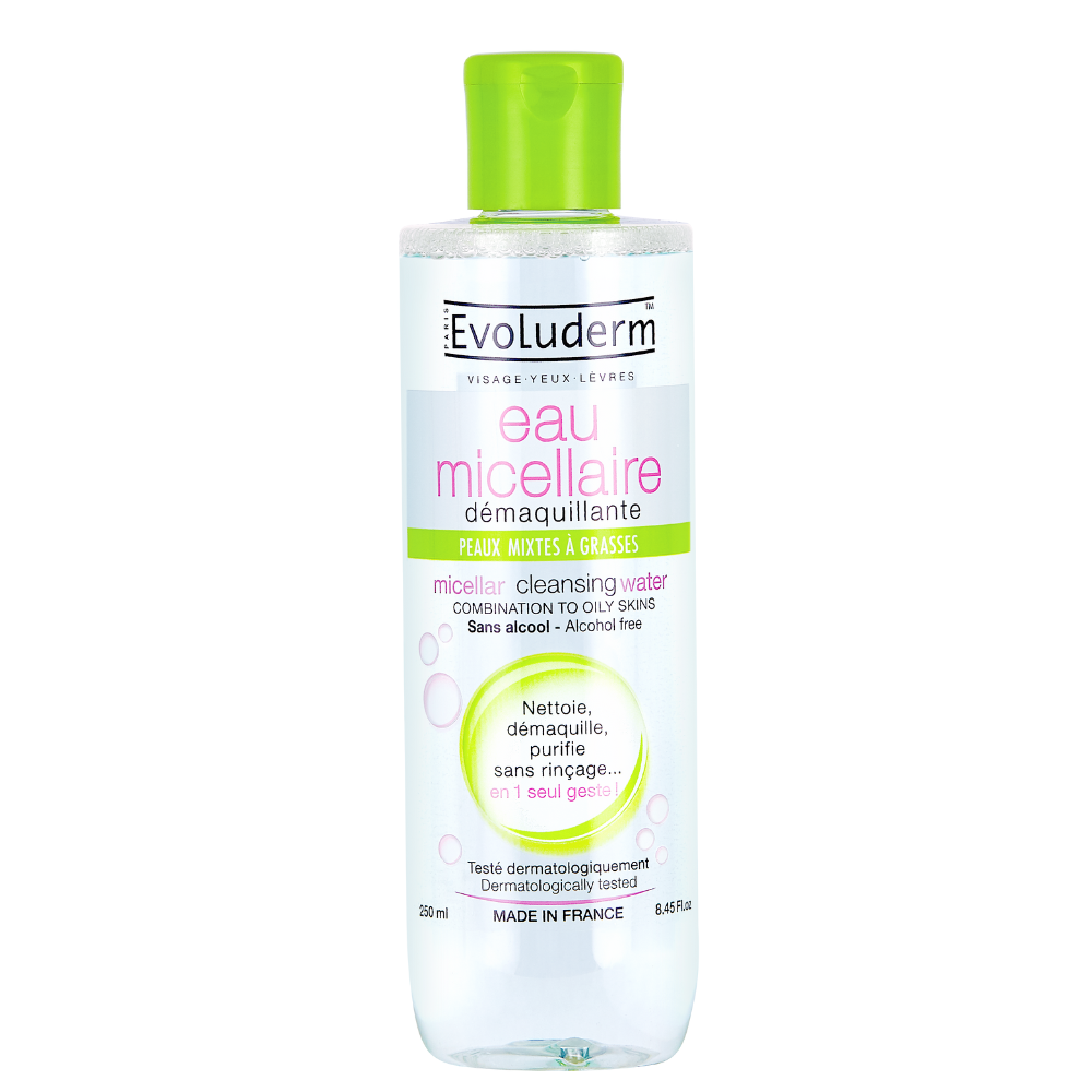 Evoluderm Micellar Cleansing Water For Combination to Oily Skin