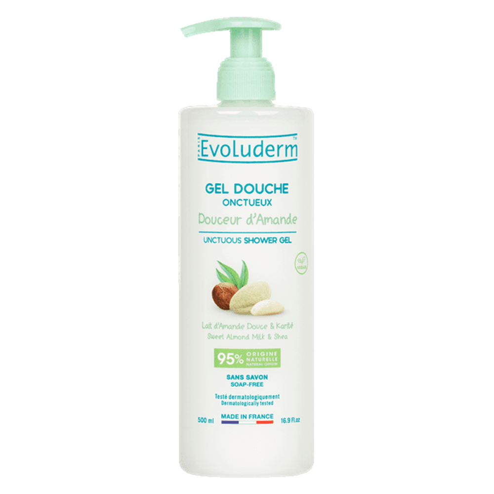 Evoluderm Creamy Almond Gentle Shower Gel