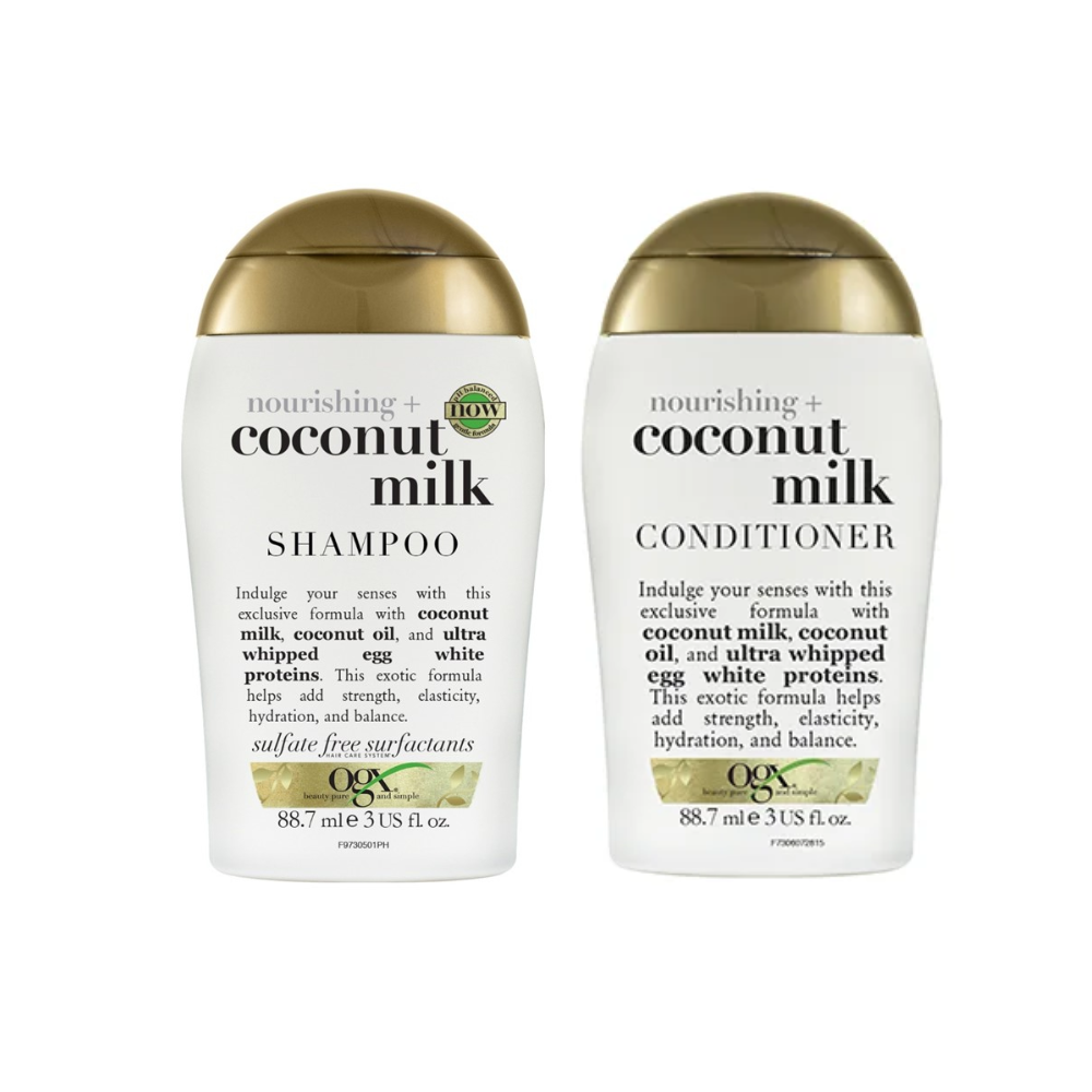 OGX Nourishing Coconut Milk Shampoo + Conditioner Combo